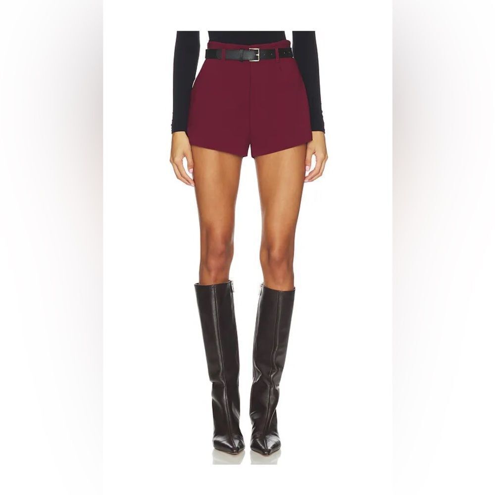 All The Ways Alia Shorts in Burgundy